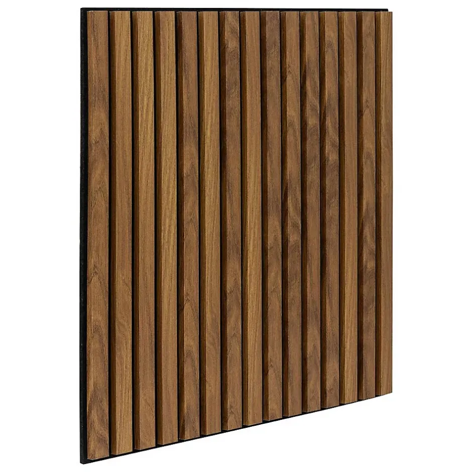 Panneau décoratif mural Colva bois foncé 60x60cm - Atmosphera-Atmosphera Créateur D'Intérieur Online