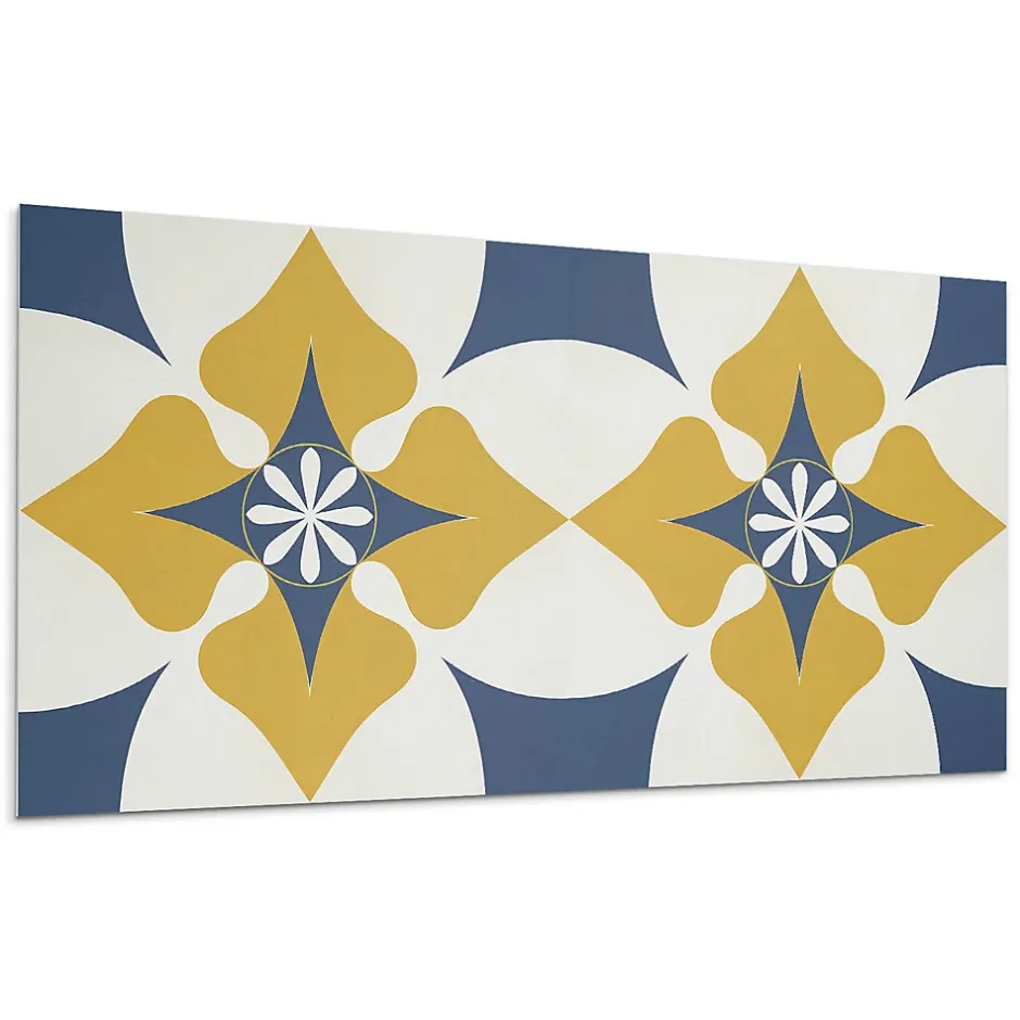 Panneau Décoratif Mural 120x60 cm Motif Mandala Floral 1 pièce-Wallfluent