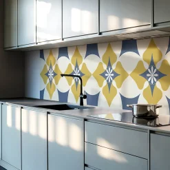 Panneau Décoratif Mural 120x60 cm Motif Mandala Floral 1 pièce-Wallfluent