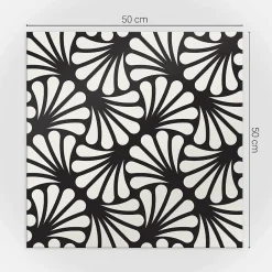 Wallfluent Panneau Décoratif Mural 50x50 cm Motif De Feuilles Élégant 4 pièces