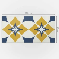 Panneau Décoratif Mural 100x50 cm Motif Mandala Floral 1 pièce-Wallfluent Hot