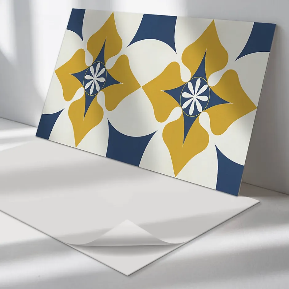 Panneau Décoratif Mural 100x50 cm Motif Mandala Floral 1 pièce-Wallfluent Hot