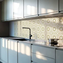 Wallfluent Panneau Décoratif Mural 100x50 cm Motifs Floraux 1 pièce