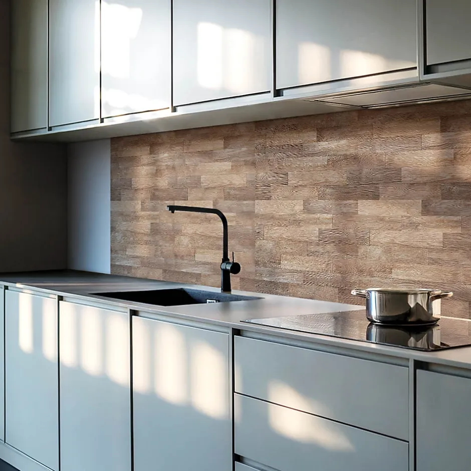 Wallfluent Panneau Décoratif Mural 120x60 cm Motif À Chevrons 1 pièce