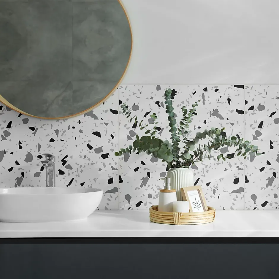 Wallfluent Panneau Décoratif Mural 50x50 cm Motif Abstrait De Pierre 4 pièces