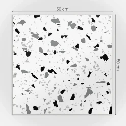 Wallfluent Panneau Décoratif Mural 50x50 cm Motif Abstrait De Pierre 4 pièces