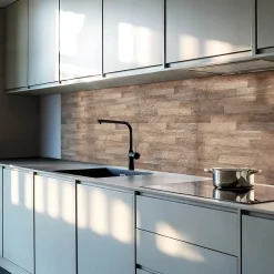 Panneau Décoratif Mural 100x50 cm Motif À Chevrons 1 pièce-Wallfluent Outlet