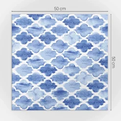 Panneau Décoratif Mural 50x50 cm Motif De Style Marocain 4 pièces-Wallfluent Best