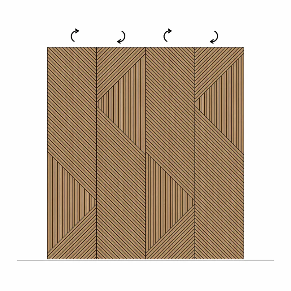 Panneau décoratif Odin en MDF(m) décor chêne Saragosse L. 260 x l. 60 cm, ép. 8 mm-Foge Hot