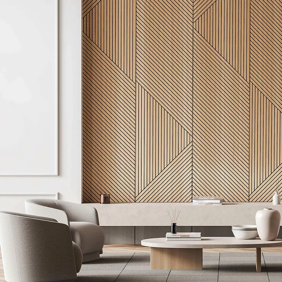 Panneau décoratif Odin en MDF(m) décor chêne Saragosse L. 260 x l. 60 cm, ép. 8 mm-Foge Hot