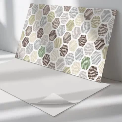 Panneau Décoratif 100x50 cm Géométrie Dans Les Carrés 1 pièce-Wallfluent Sale