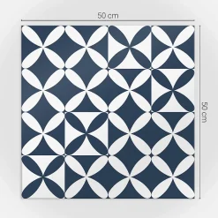 Panneau Décoratif 50x50 cm Motif Floral Géométrique 4 pièces-Wallfluent Best