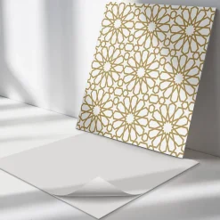 Panneau Décoratif 50x50 cm Motif Géométrique Avec Des Étoiles 4 pièces-Wallfluent Outlet