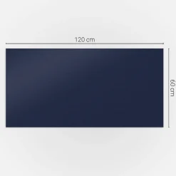 Panneau Décoratif 120x60 cm Couleur Bleue 1 pièce-Wallfluent Clearance