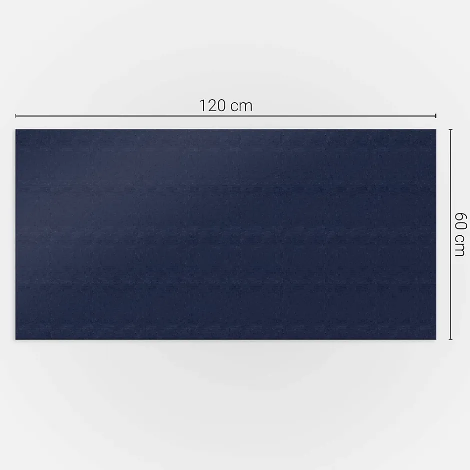 Panneau Décoratif 120x60 cm Couleur Bleue 1 pièce-Wallfluent Clearance