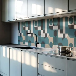 Wallfluent Panneau Décoratif 120x60 cm Géométrie De L'étoile Et Du Rectangle 1 pièce