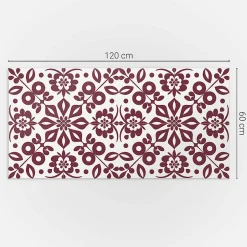 Wallfluent Panneau Décoratif 120x60 cm Motif Végétal Avec Ornements 1 pièce