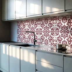 Wallfluent Panneau Décoratif 120x60 cm Motif Végétal Avec Ornements 1 pièce