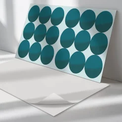 Panneau Décoratif 100x50 cm Géométrie Des Cercles Et Des Carrés 1 pièce-Wallfluent Discount