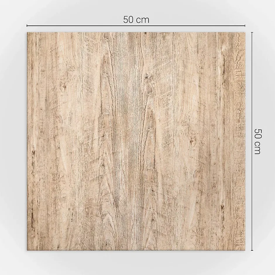 Panneau Décoratif 50x50 cm Texture De Bois Naturel 4 pièces-Wallfluent New