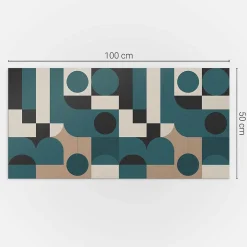 Panneau Décoratif 100x50 cm Géométrie De L'étoile Et Du Rectangle 1 pièce-Wallfluent Sale
