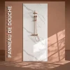 Mon Marché Déco Panneau Douche PVC Marbre Calacatta - L. 240 x l. 100 x ép. 1 cm