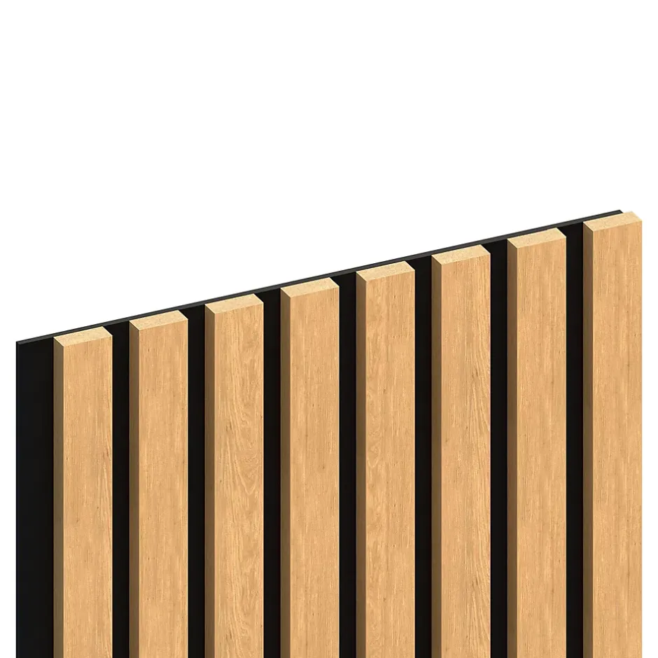 Panneau HDF noir avec lamelles 40 x 280 cm