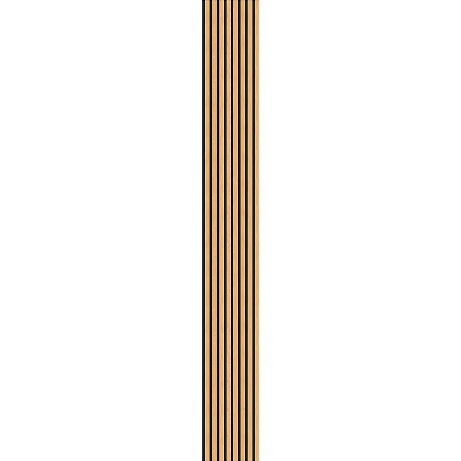 Panneau HDF noir avec lamelles 40 x 280 cm