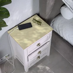 Panneau MDF Plaqué - Frêne - 60 x 60 cm-Mon Marché Déco New