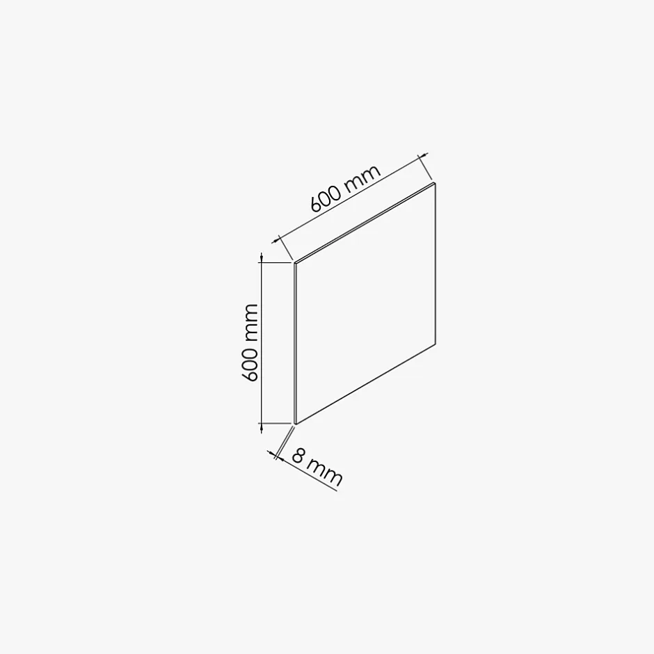 Panneau MDF Plaqué - Érable - 60 x 60 cm-Mon Marché Déco Sale