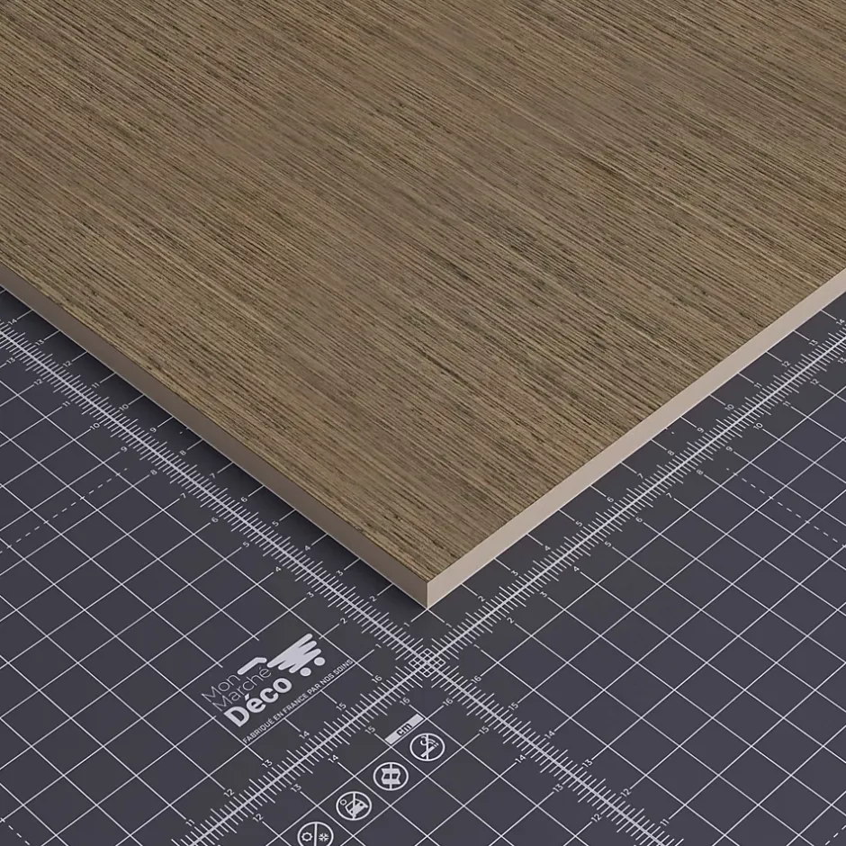 Mon Marché Déco Panneau MDF Plaqué - Wenge - 60 x 120 cm