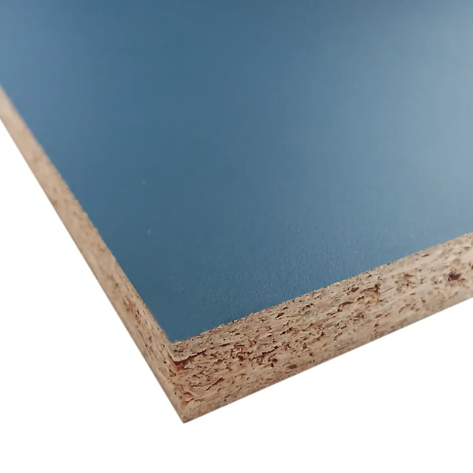 Panneau mélaminé Ninna prédécoupé bleu abysse 280X90X2.2cm