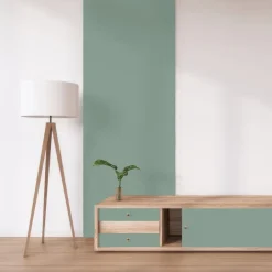 Panneau mélaminé Ninna prédécoupé vert olive 280X60X2.2cm