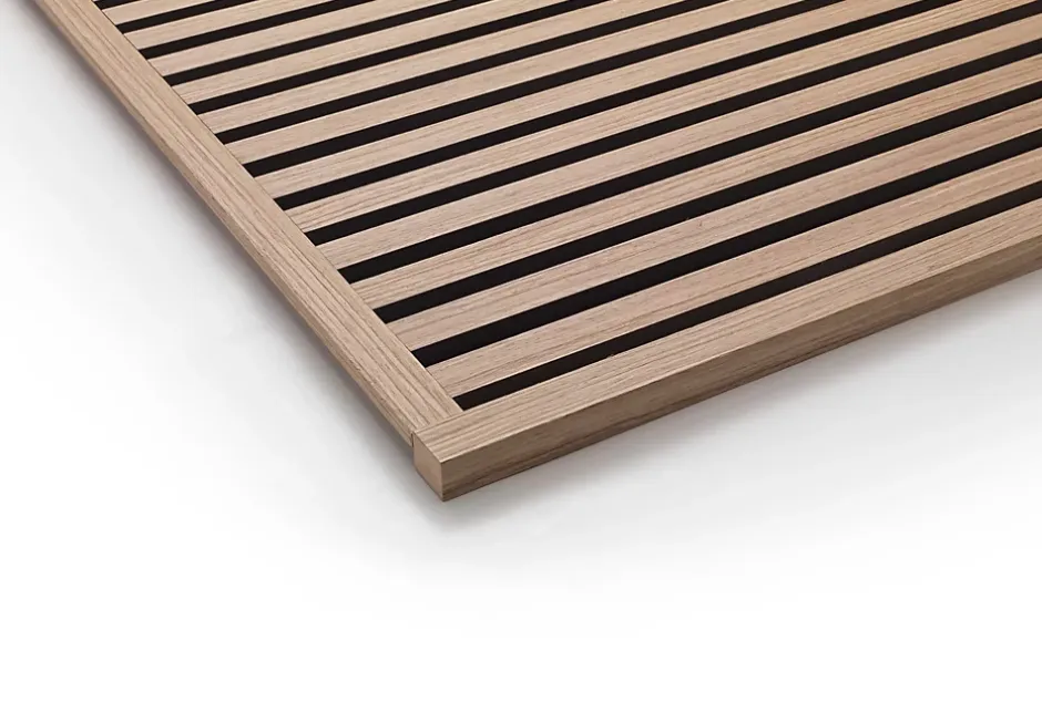 Panneau Mural Acoustique en Bois - 240x60,5x2,2 cm - Chêne Clair - A Lattes - Panneau Tasseau de Bois Naturel-Quiet Wall Online