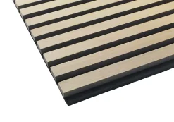 Panneau Mural Acoustique en Bois - 240x60,5x2,2 cm - Chêne Clair - A Lattes - Panneau Tasseau de Bois Naturel-Quiet Wall Online
