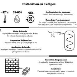 Panneau Mural Acoustique en Bois - 60x60x2,2 cm - Chêne Foncé - A Lattes - Panneau Tasseau de Bois Naturel-Quiet Wall New