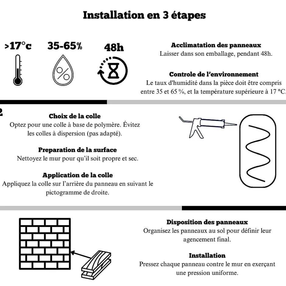 Panneau Mural Acoustique en Bois - 60x60x2,2 cm - Chêne Foncé - A Lattes - Panneau Tasseau de Bois Naturel-Quiet Wall New