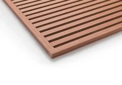 Quiet Wall Panneau Mural Acoustique en Bois - 240x60,5x2,2 cm - Cerisier Naturel - A Lattes - Panneau Tasseau de Bois Naturel