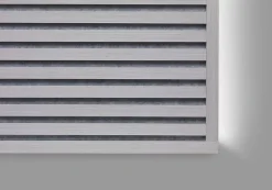 Panneau Mural Acoustique en Bois - 240x60,5x2,2 cm - Frêne Gris - A Lattes - Panneau Tasseau de Bois Naturel-Quiet Wall New