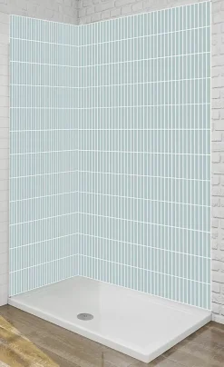 Panneau Mural Alu Douche salle de bain KIT KAT Vert 120 cm x 210 cm Ma Nouvelle Déco-Ma nouvelle décoration New