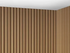 Panneau mural 3D - Pack de 3,71 m² - Coloris bois naturel - Lot de 8 pièces - TATIANA-Vente-unique Discount