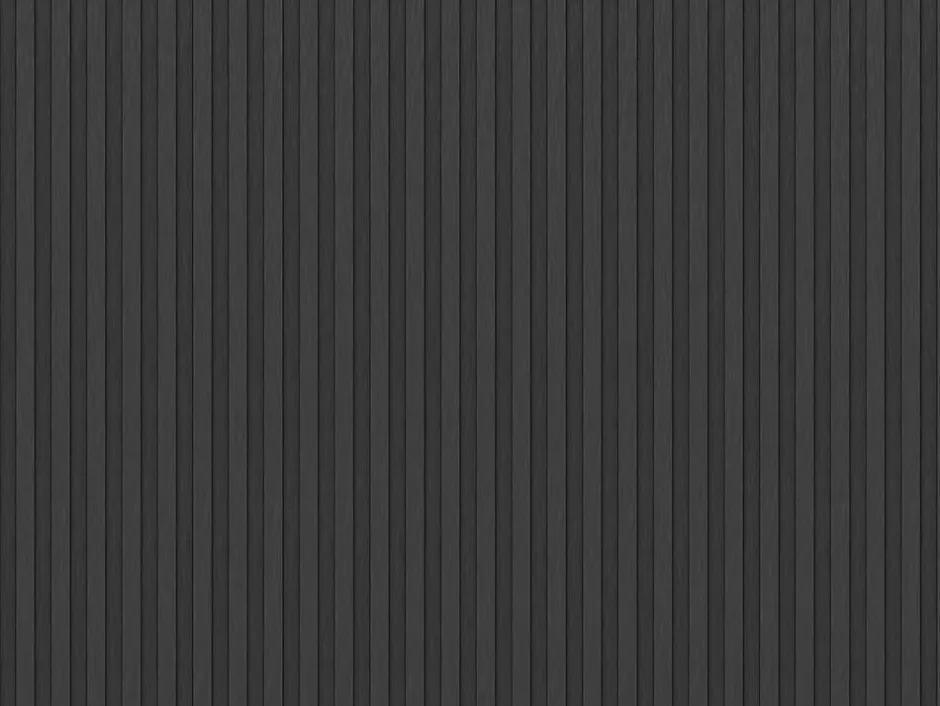 Vente-unique Panneau mural 3D - Pack de 2.83 m² - Coloris noir effet bois - Lot de 8 pièces - FLINT