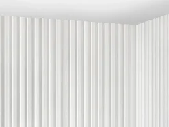 Panneau mural 3D - Pack de 3,71 m² - Blanc - Lot de 8 pièces - TATIANA-Vente-unique Best