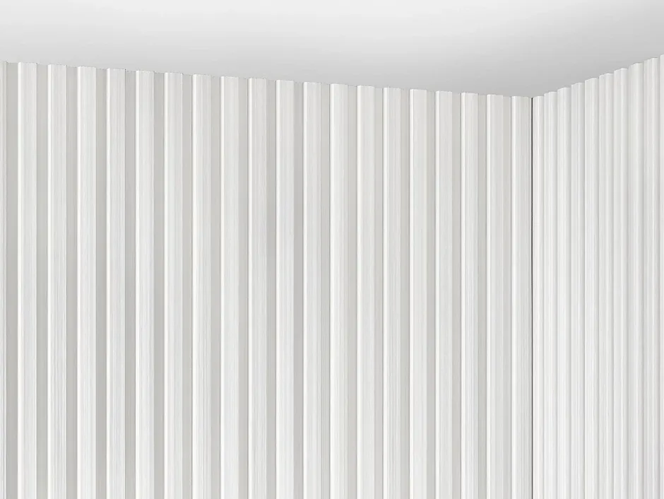 Panneau mural 3D - Pack de 3,71 m² - Blanc - Lot de 8 pièces - TATIANA-Vente-unique Best