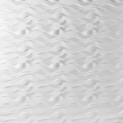 Panneau mural 3D blanc en polystyrène Vertigo motif Vagues en relief 60x60 cm Ép.9 mm- Online