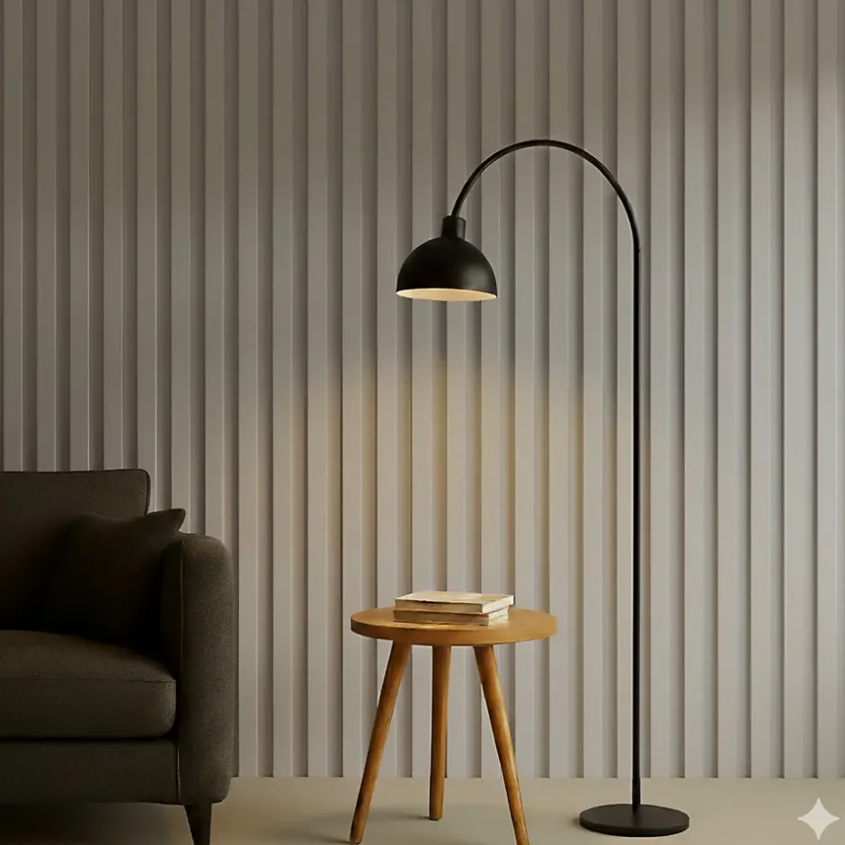 Hardwarexchange Panneau mural 3D en MDF massif Gris mat de 2760 mm X 750 mm SMOOTH WAVY