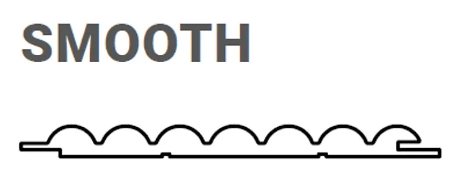 Hardwarexchange Panneau mural 3D en MDF massif Gris mat de 2760 mm X 750 mm SMOOTH WAVY