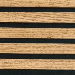 Panneau mural 3D MIDDLE WAVY 2760 x 750 x 12 mm chêne noir satiné-Hardwarexchange