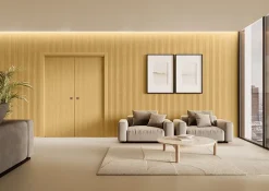 Hardwarexchange Panneau mural 3D MIDDLE vagues 2760x750 mm blanc satiné