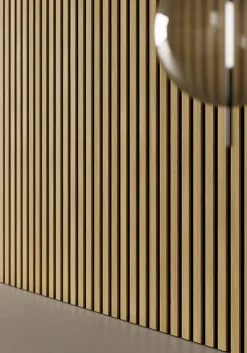 Hardwarexchange Panneau mural 3D MDF massif MICRO WAVY Gris mat 2760x495x12 mm